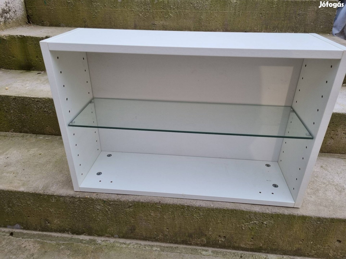 Ikea fürdőszobai szekrény, üveg polc, LillNgen 60x40
