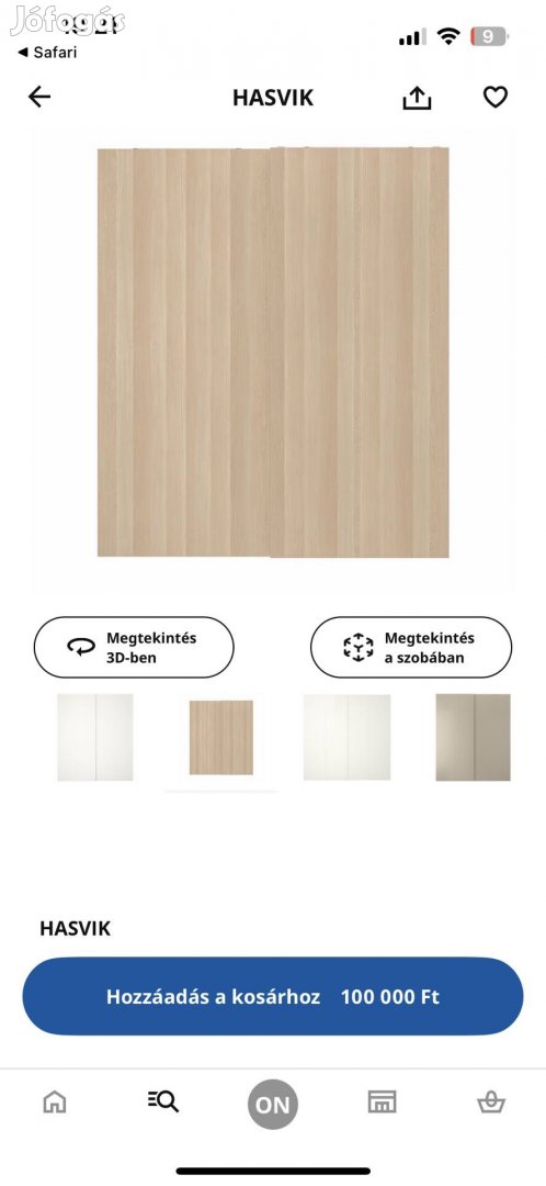 Ikea hasvik tolóajtó