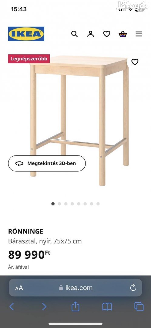 Ikea ikeás bárasztal 