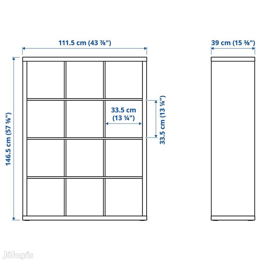 Ikea kallax polc 2 db ajtós betéttel