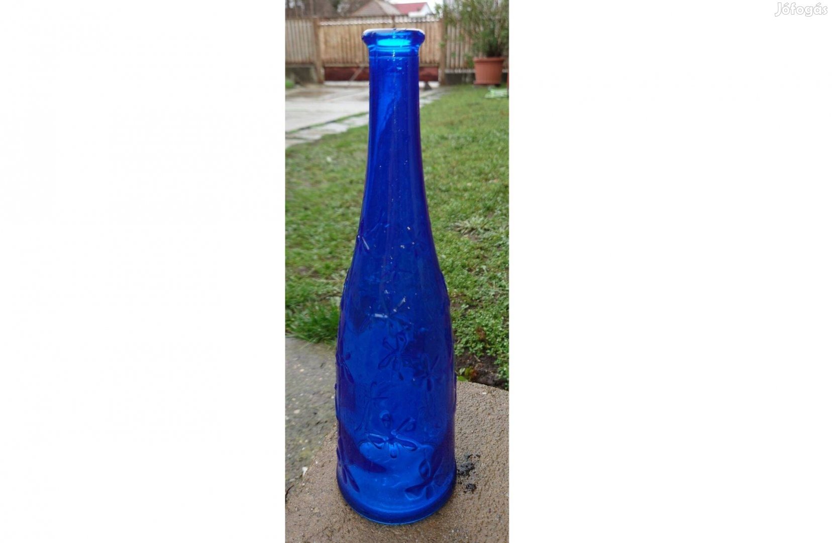 Ikea kék üveg váza