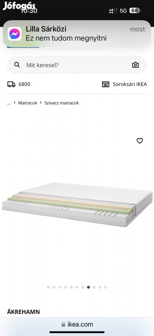 Ikea matrac Ákrehamn