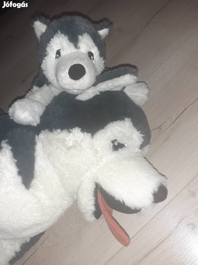 Ikea plüss husky kutya mama és kicsije