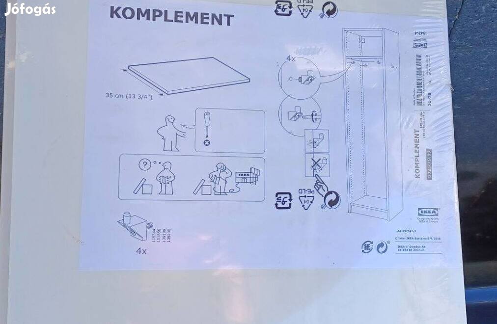 Ikea polc 35 x 100 (96) cm komplement