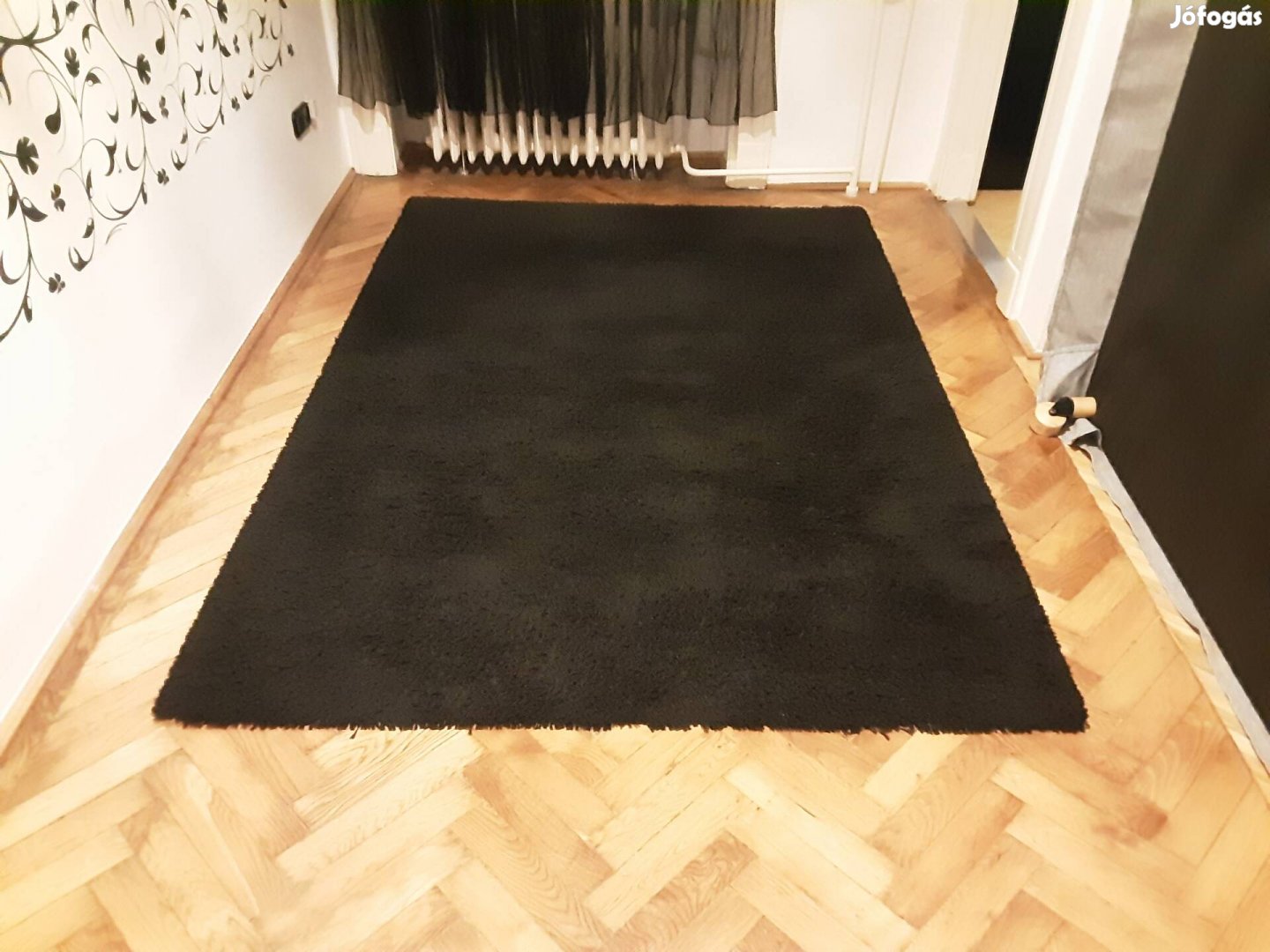 Ikea shaggy fekete szőnyeg 160x230 2 db 