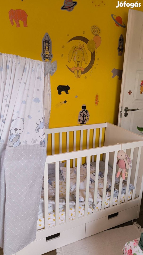 Ikea stuva gyerekágy, babaágy, rácsos ágy