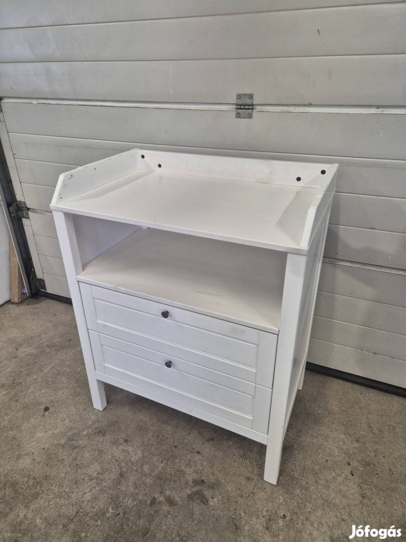 Ikea sundvik fehér fenyő komód pellenkázó