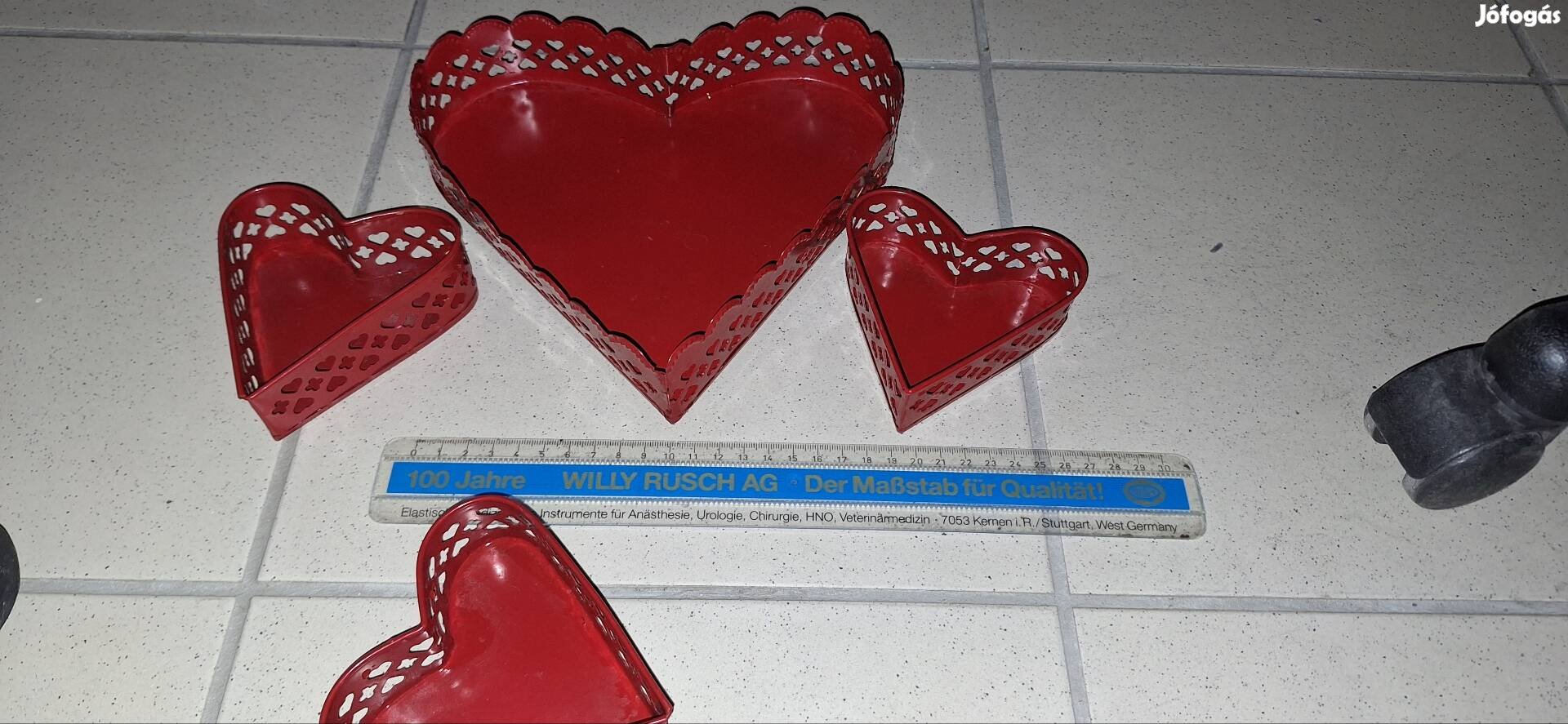 Ikea szív alakú mécses potpourri tartó dekoráció fém