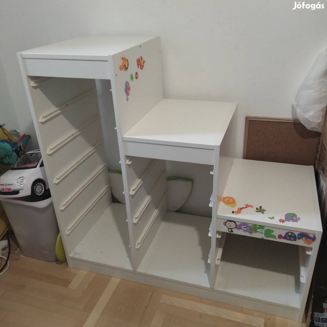 Ikea trofa lépcsőzetes játék tároló 