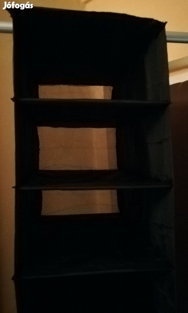Ikeában vásárolt,új, 9 fakkos fekete tároló doboz!/60
