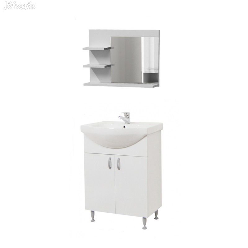 Ikeany 55 fürdőszoba bútor szett mosdóval, Haro L3 fürdőszobai tükrös