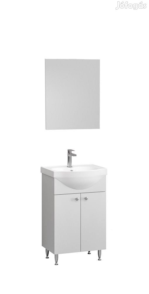 Ikeany fürdőszoba bútor szett mosdóval, tükörrel fehér