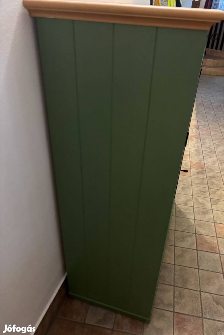 Ikeás eredeti fenyő zöld/ fenyő kítűnő állapotú fiókos polcos szekrény