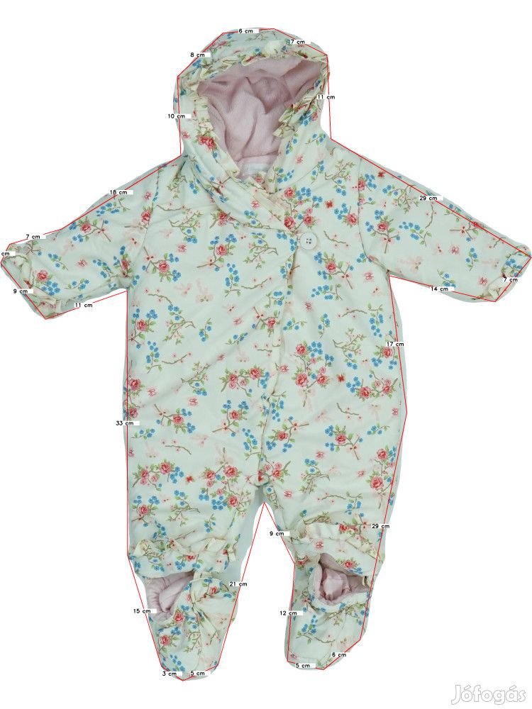 Il Bambino Piccolo Használt (újszerű) Lány Baby overál (Méret: 68)