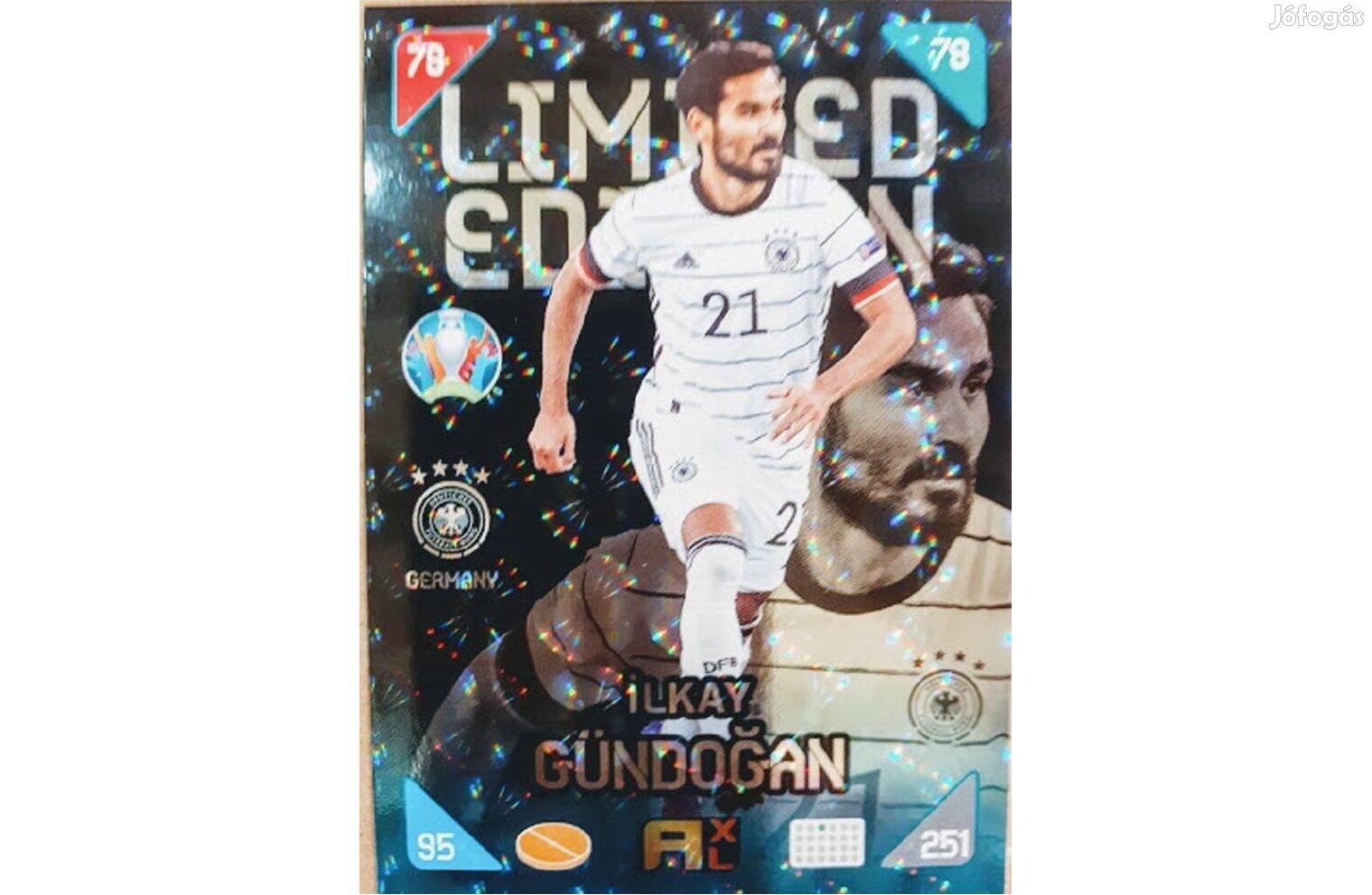 Ilkay Gündogan Németország Limited focis kártya Panini Kick off 2021