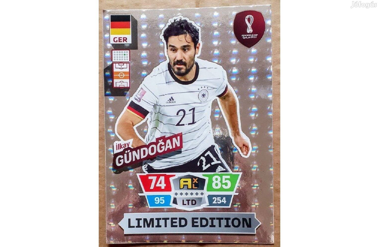 Ilkay Gündogan Németország Limited focis kártya World Cup Qatar 2022