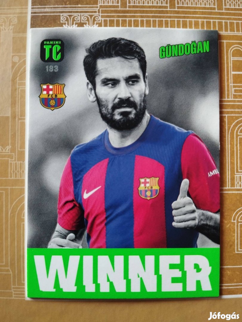 Ilkay Gündogan (Barcelona) Winner Top Class 2024 focis kártya