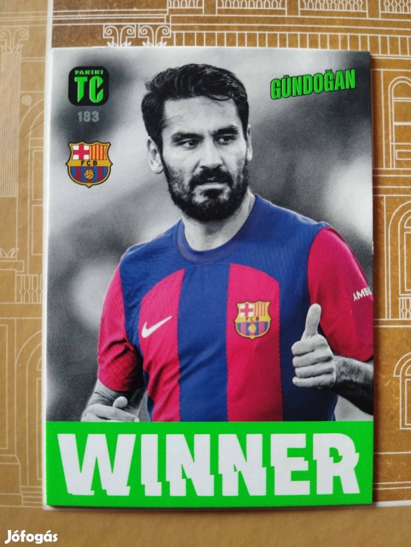 Ilkay Gündogan (Barcelona) Winner Top Class 2024 focis kártya