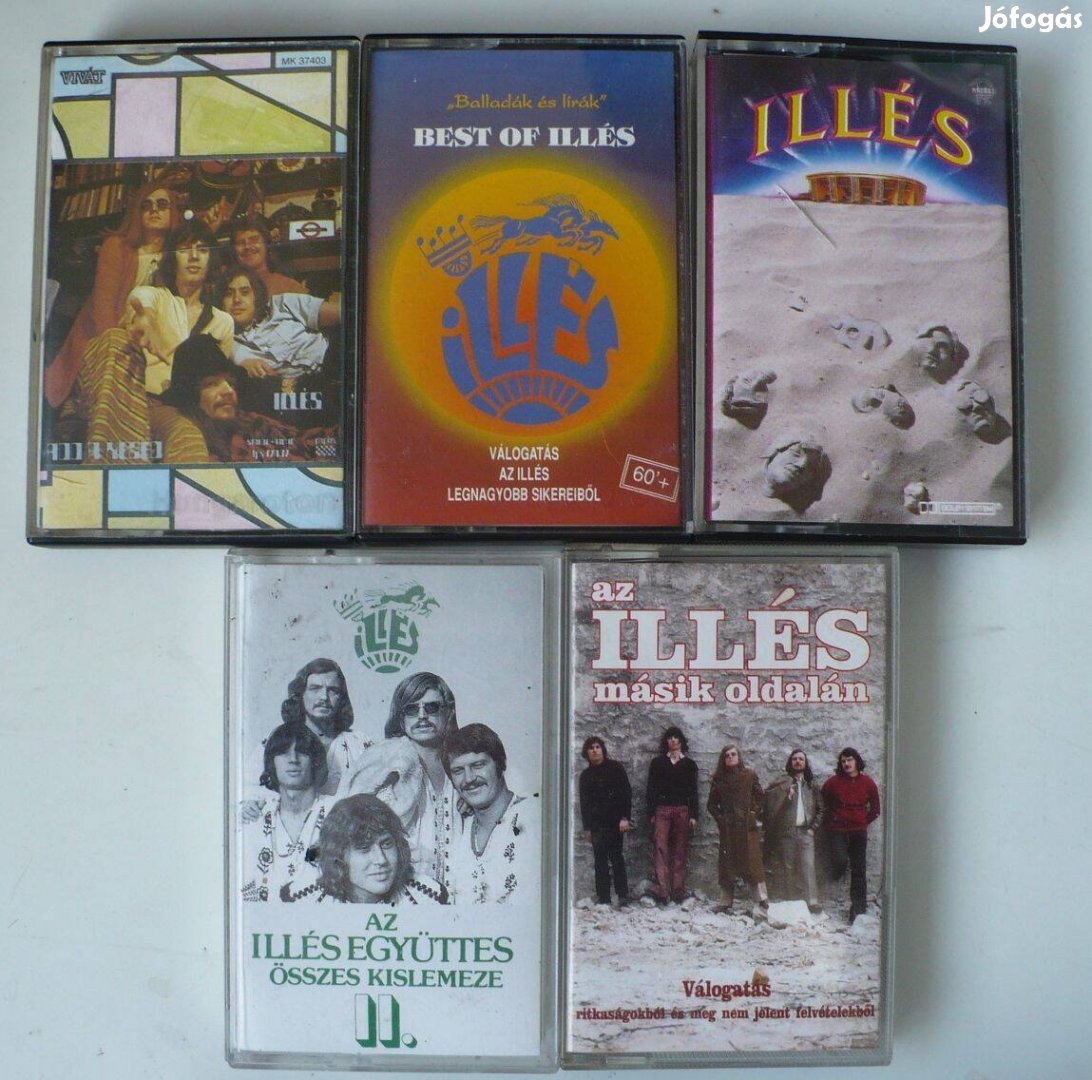 Illés kazetta-kollekció 5 db