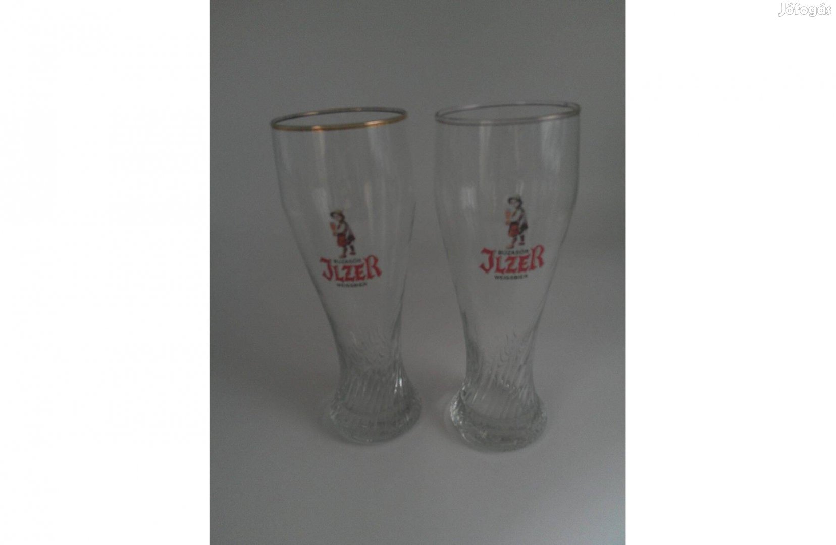 Ilzer sörös üveg pohár 2 db., 0.5 Literes
