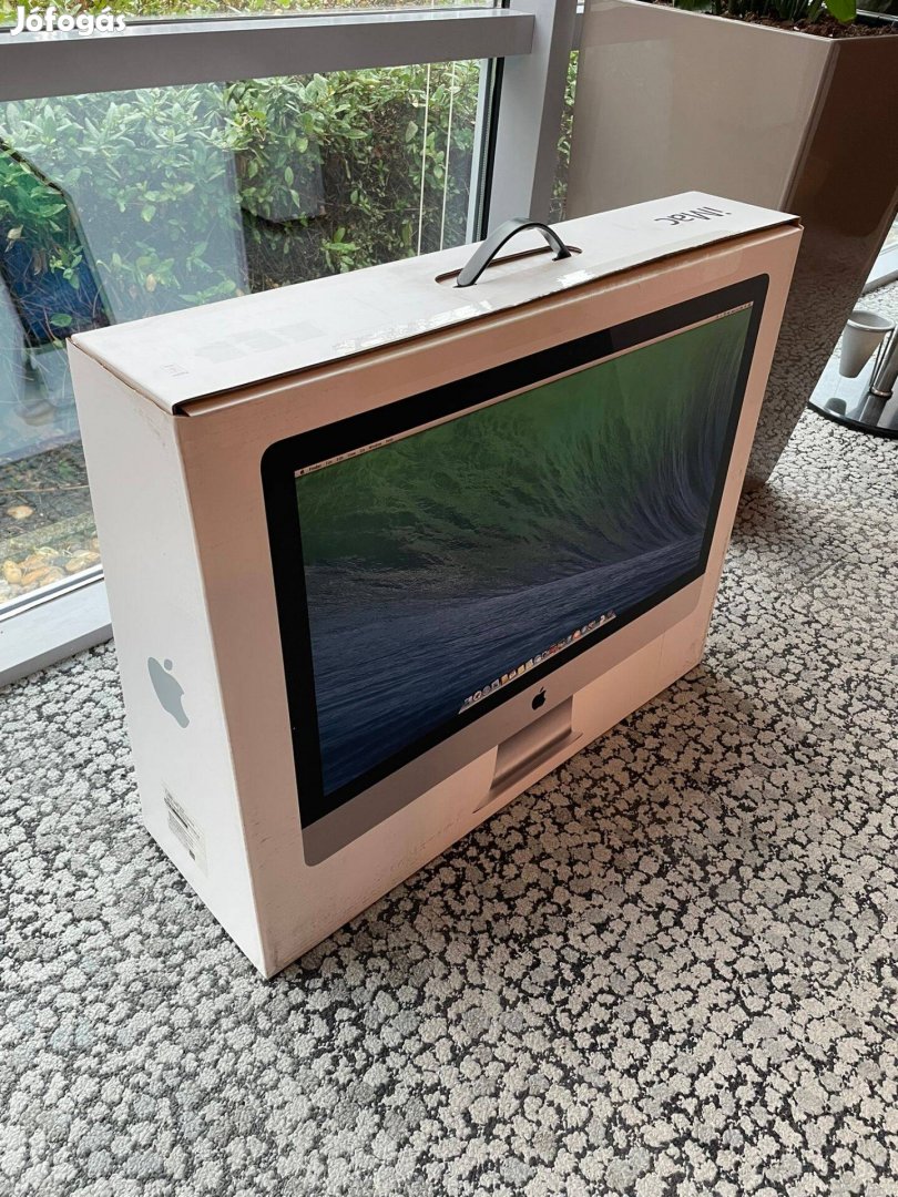 Imac 27 doboz betétekkel és képernyő védő fóliával (gép nélkül)