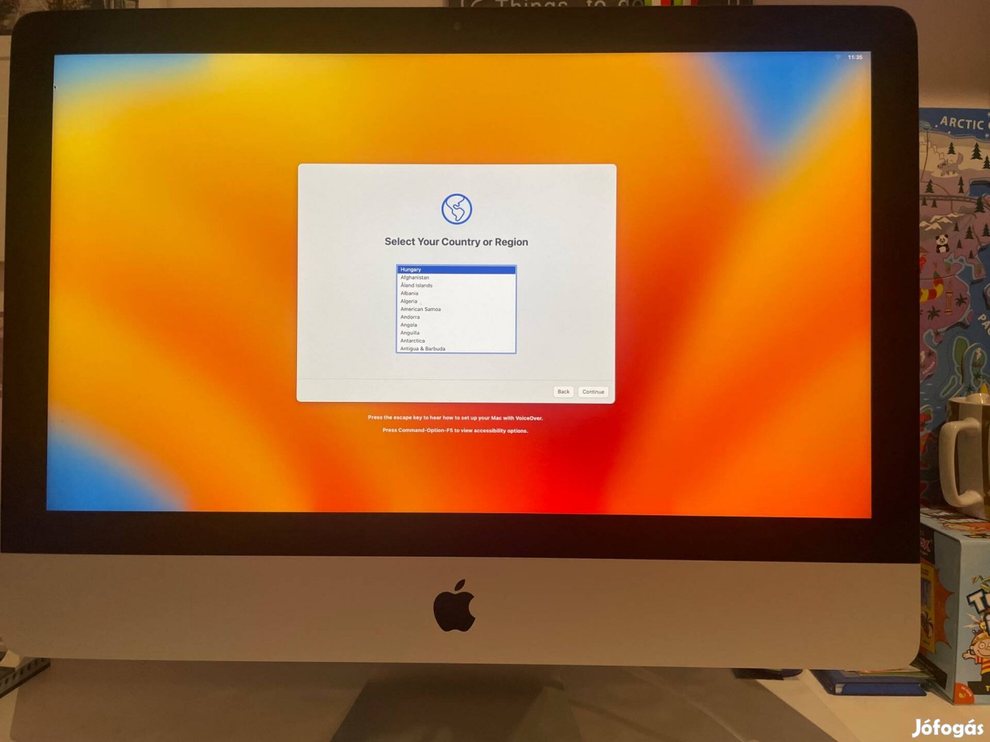 Imac 4K 2017 21,5" 3GHz i5, 8GB DDR4, 1TB HDD, dobozában