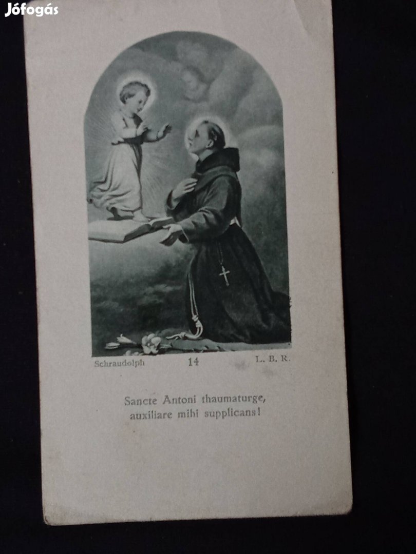 Imakönyvbe való lap Szent Antal,  1927