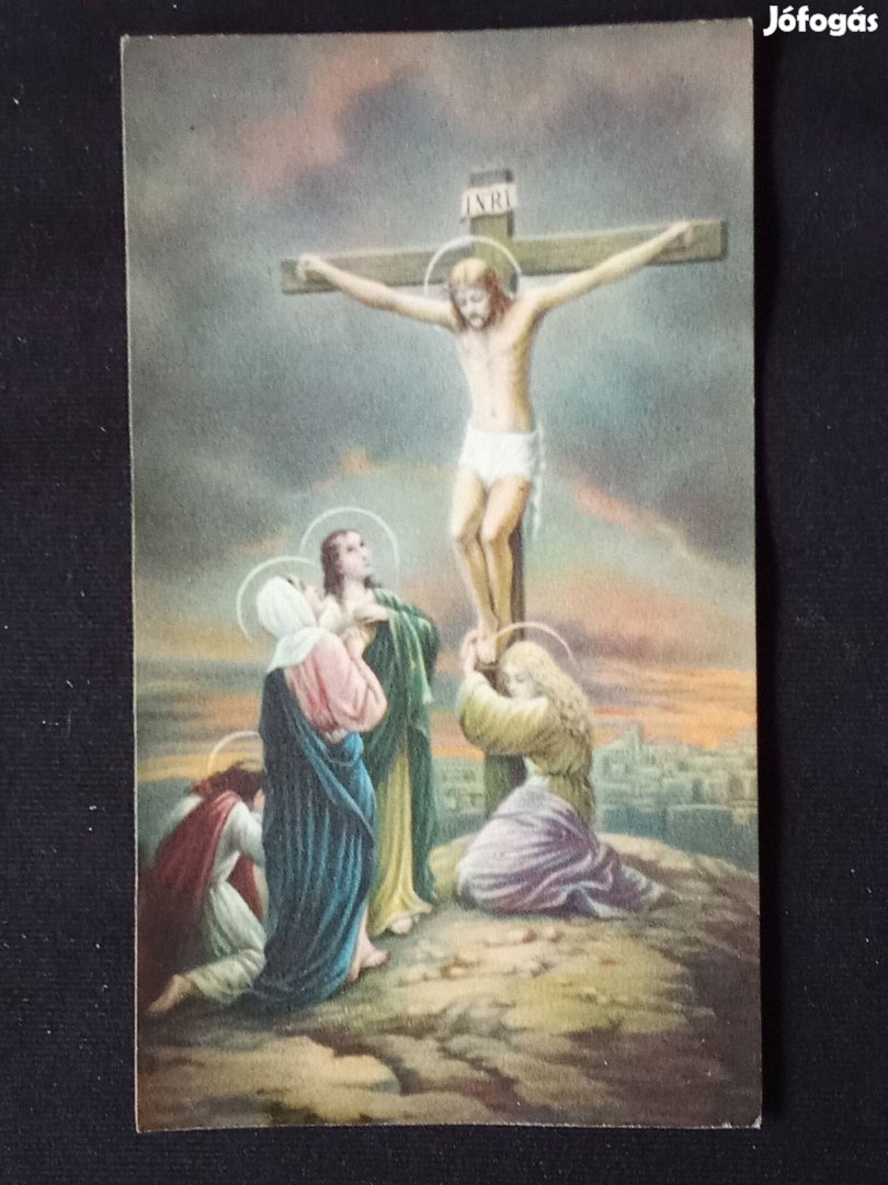 Imakönyvbe való lap: Jézus a kereszten 1941
