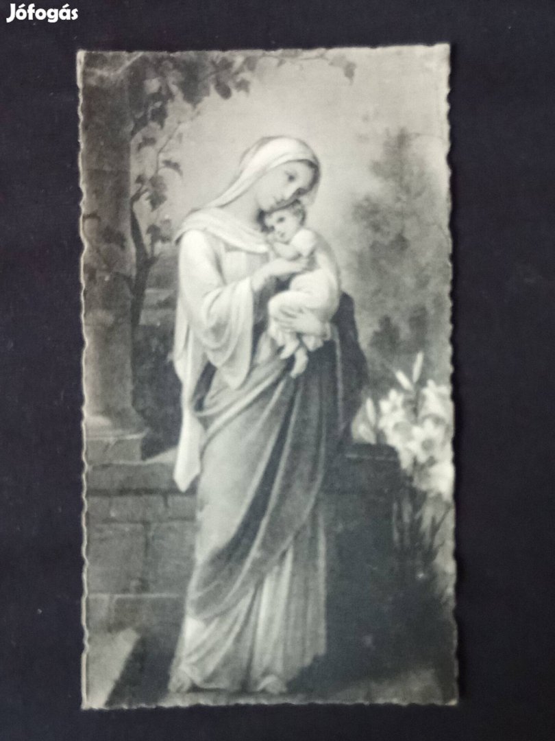 Imalap imakönyvbe való lap Szűz Mária, 1950.