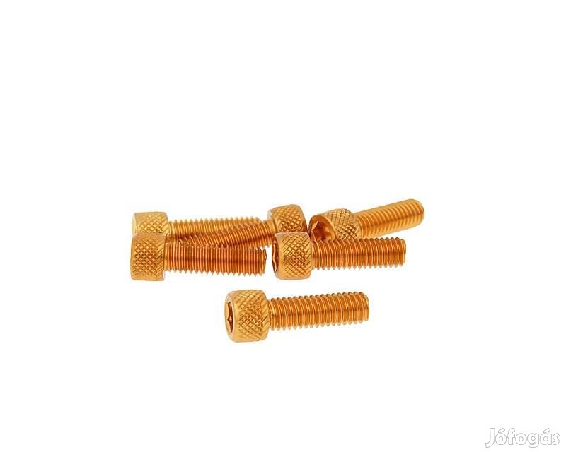 Imbuszfejű eloxált alumínium csavar szett - 6db, M6x20, optikai tuning