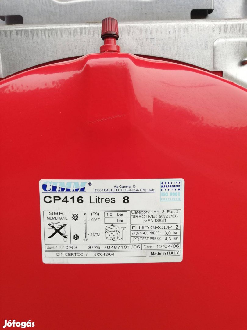 Immergas CP416 8L használt tágulási tartály eladó