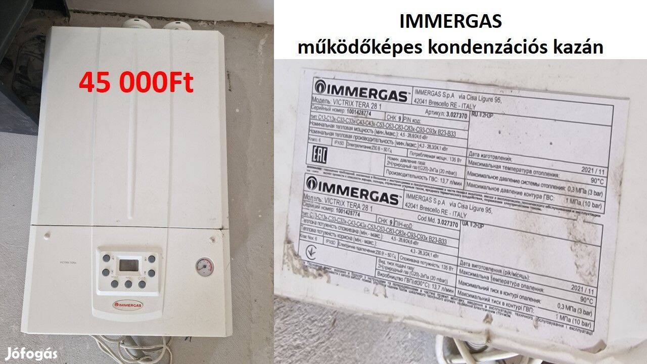 Immergas kazán eladó!