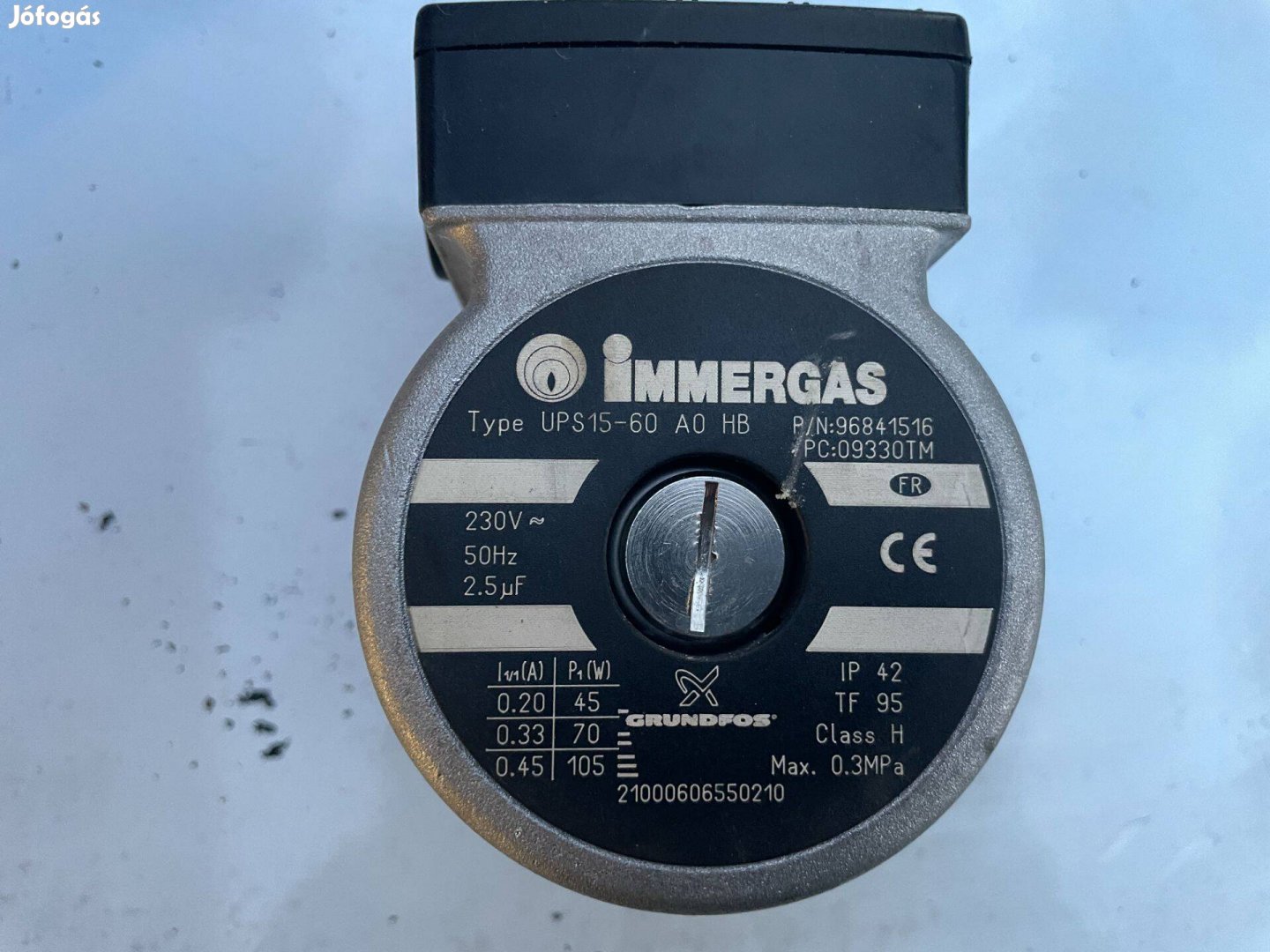 Immergas keringetőszivattyú házzal együtt
