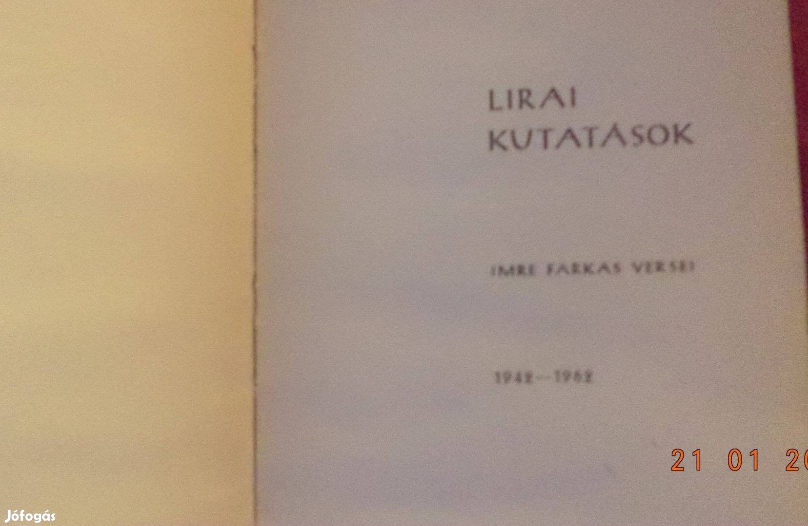 Imre Farkas: Lirai kutatások