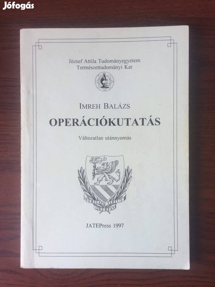 Ímreh Balázs : Operációkutatás