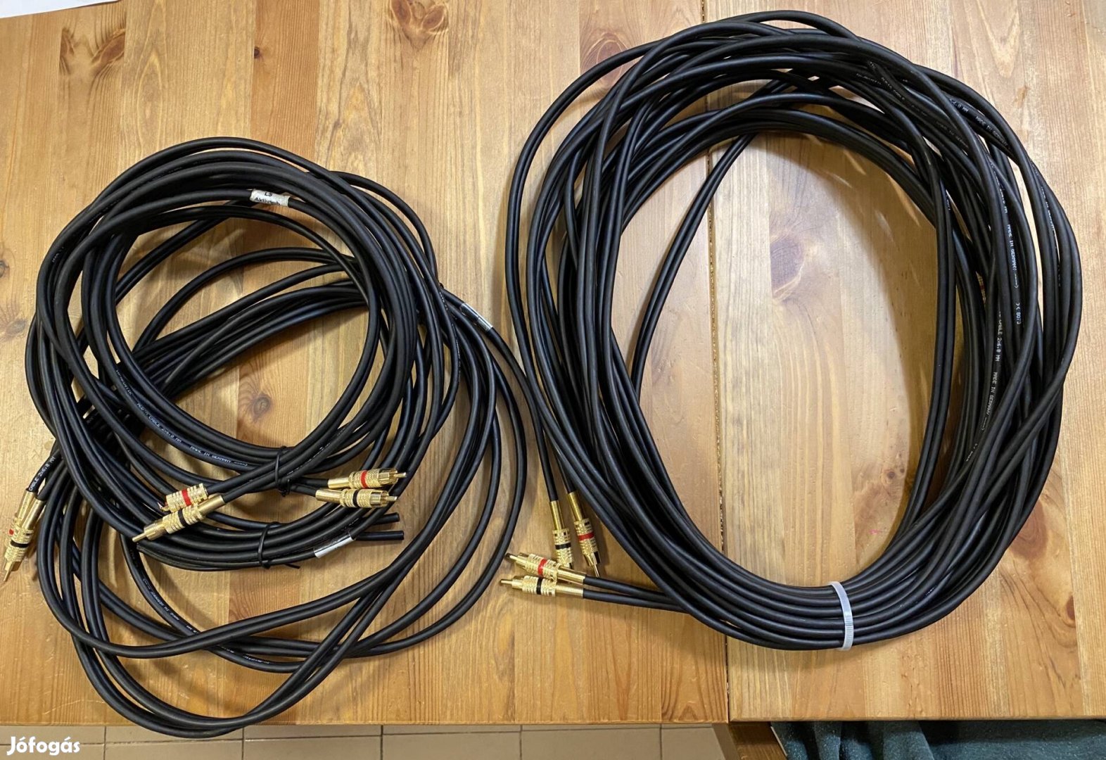 In-akustik 2x6mm prémium rca-rca audio kábel, 27,5 méter