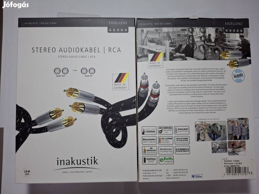 Inakustik Audio Hi-fi RCA kábel