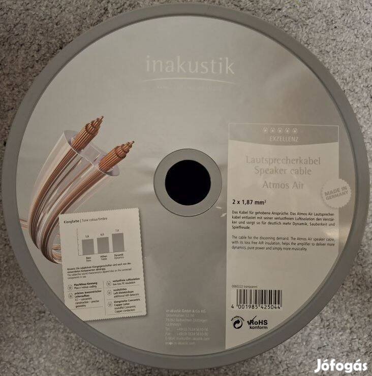 Inakustik Exzellenz Atmos Air hangfalkábel hangszórókábel