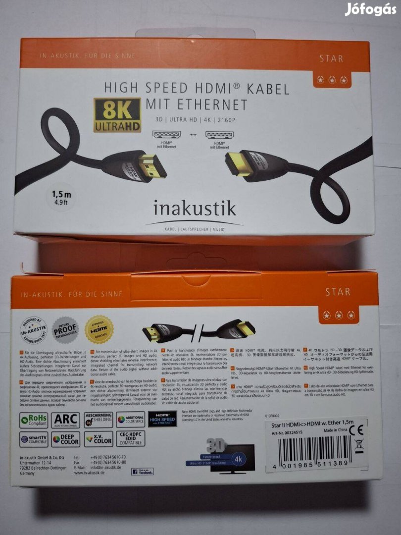 Inakustik Star HDMI UHD kábel