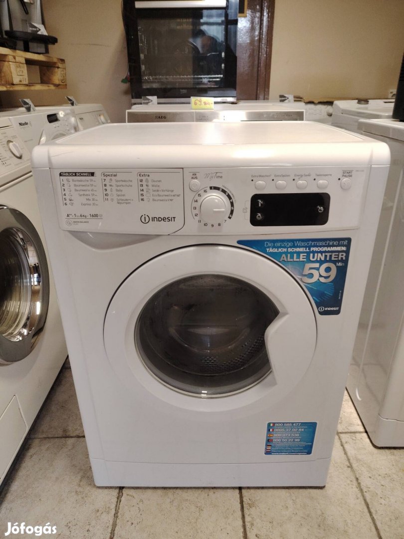 Indesit 1600centris mosógép garanciával 