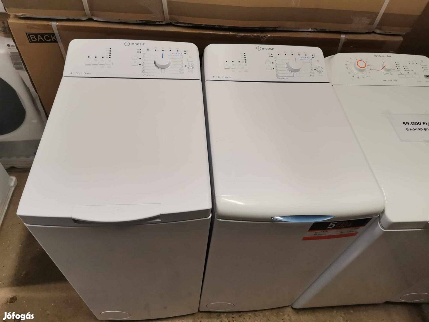 Indesit 5 kg mosógép 1000 centrifugával 6 hónap garanciával