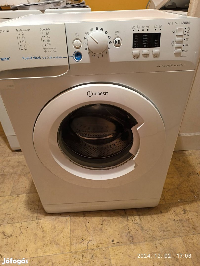 Indesit 7kg-os keskeny mosógép garanciával eladó