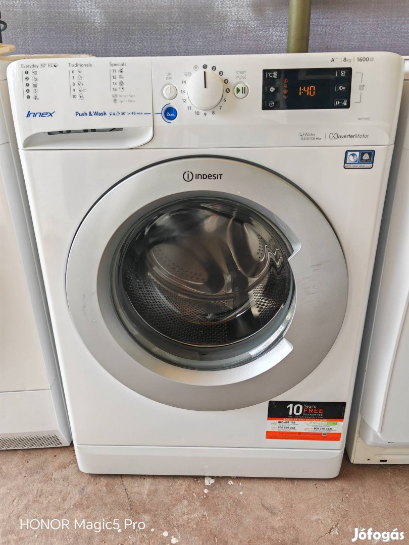 Indesit 8kg inverteres mosógép 