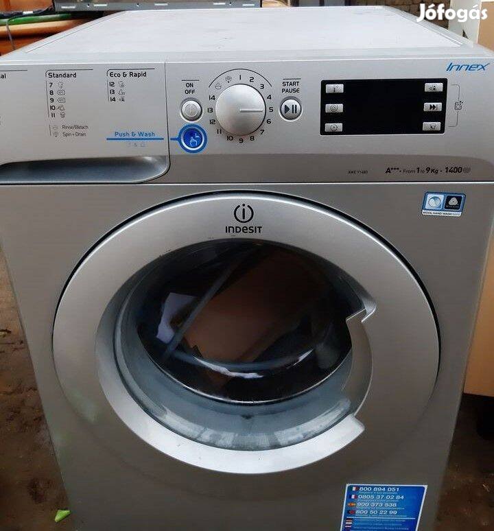 Indesit 9 kg-os mosógép eladó