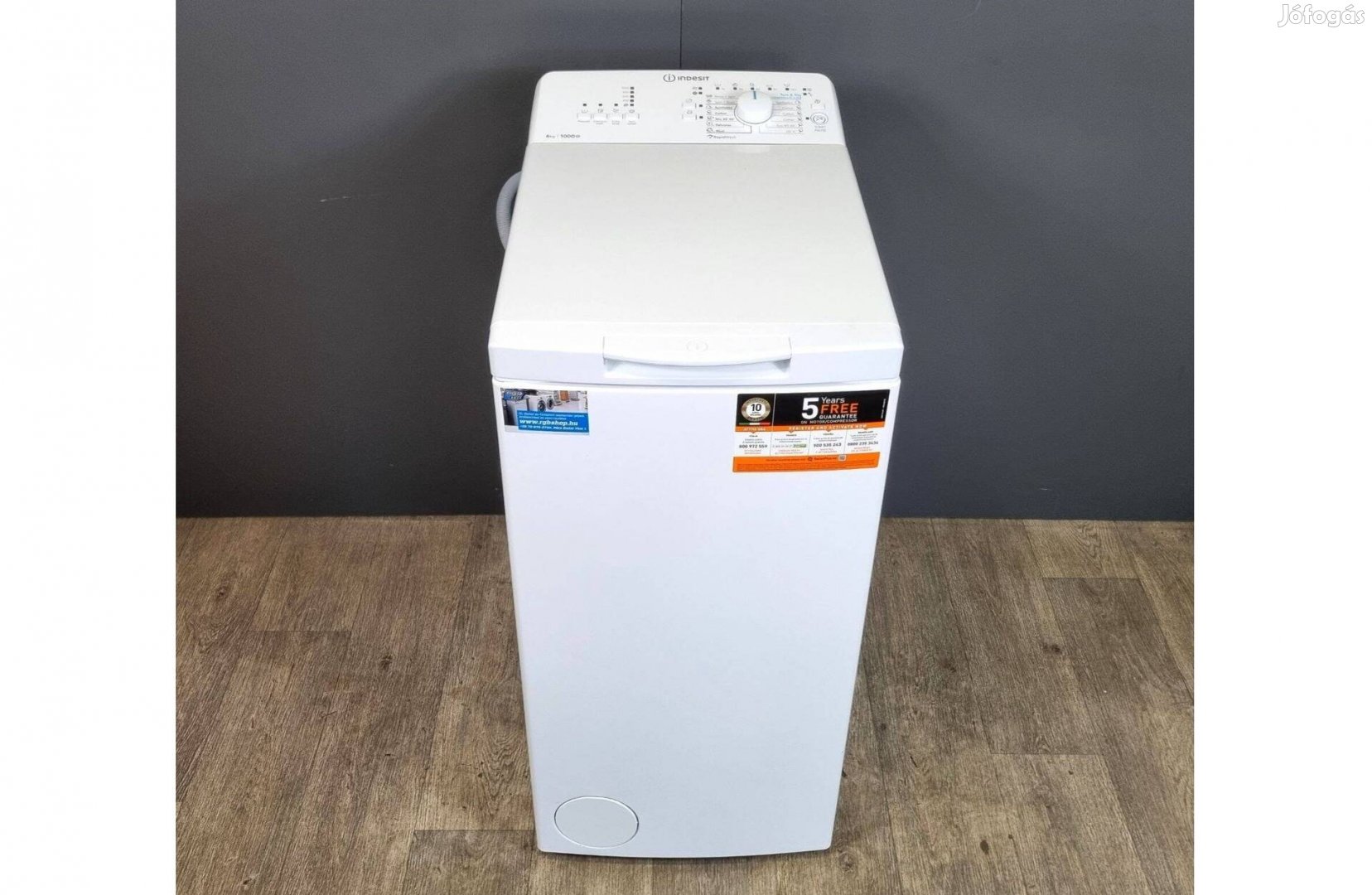 Indesit BTW L60300 EE/N D 6kg 1000 f/p Felültöltős Mosógép