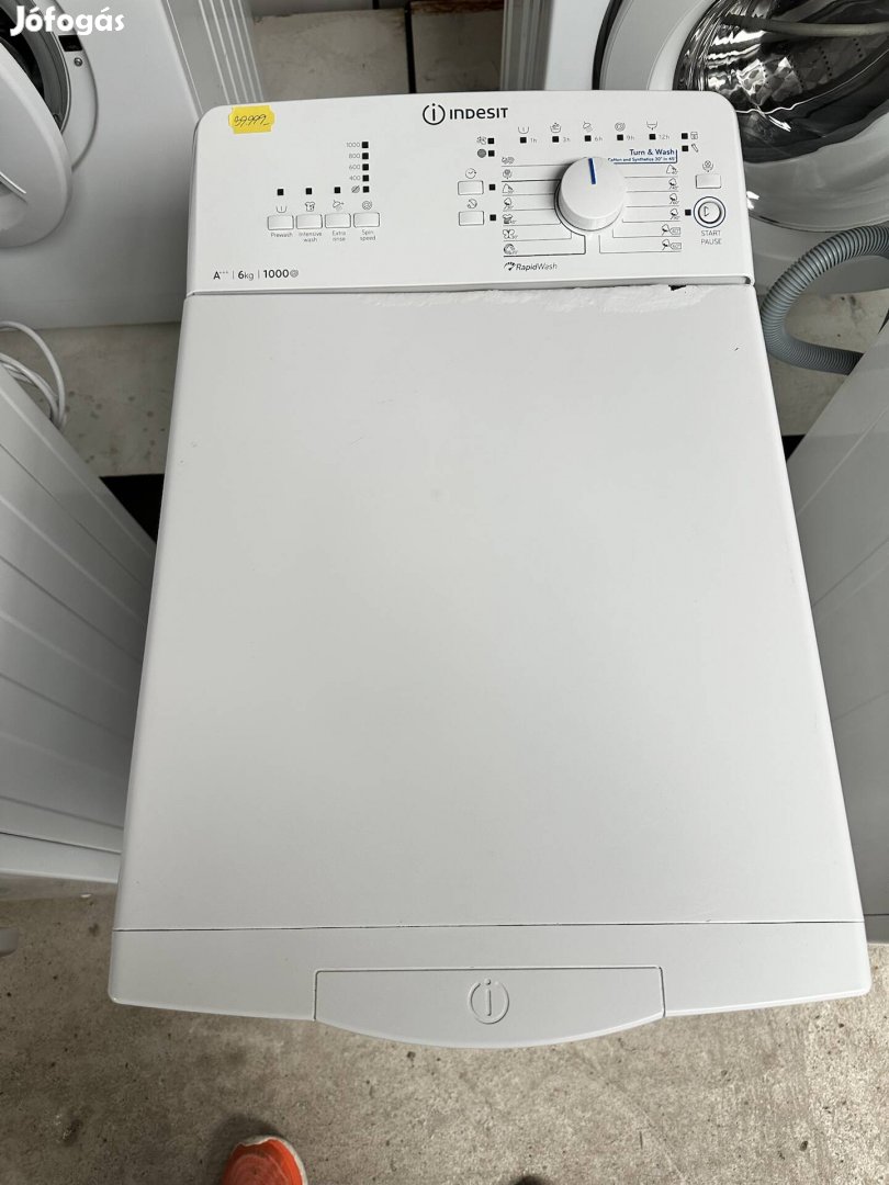 Indesit Btwa61053 felültöltős mosógép 6kg 1000' centri