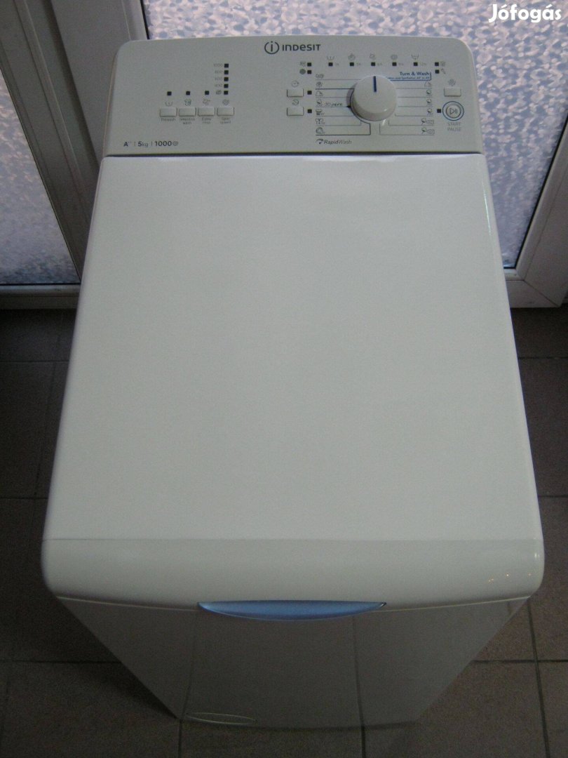 Indesit Btwa-51052 Felültöltős mosógép, 5kg, 1000 ford/perc, A++ energ