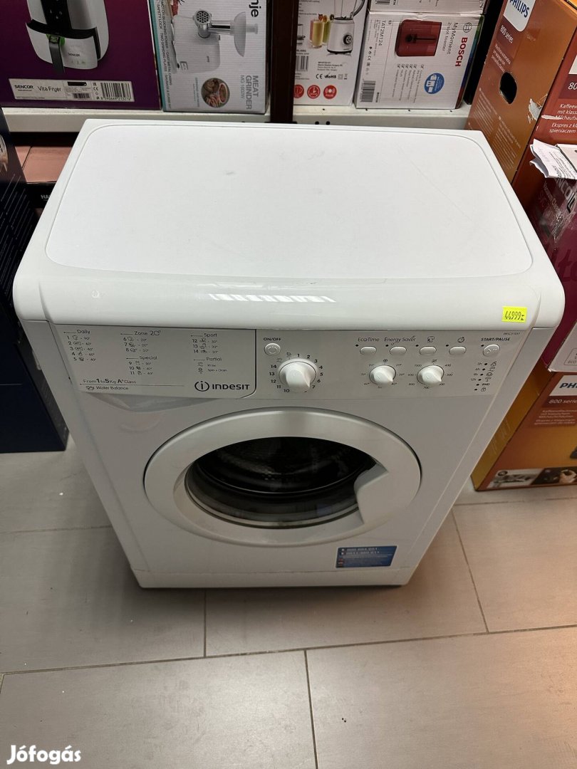 Indesit Iwsc51051 elöltöltős mosógép 5kg 1000' centri A+