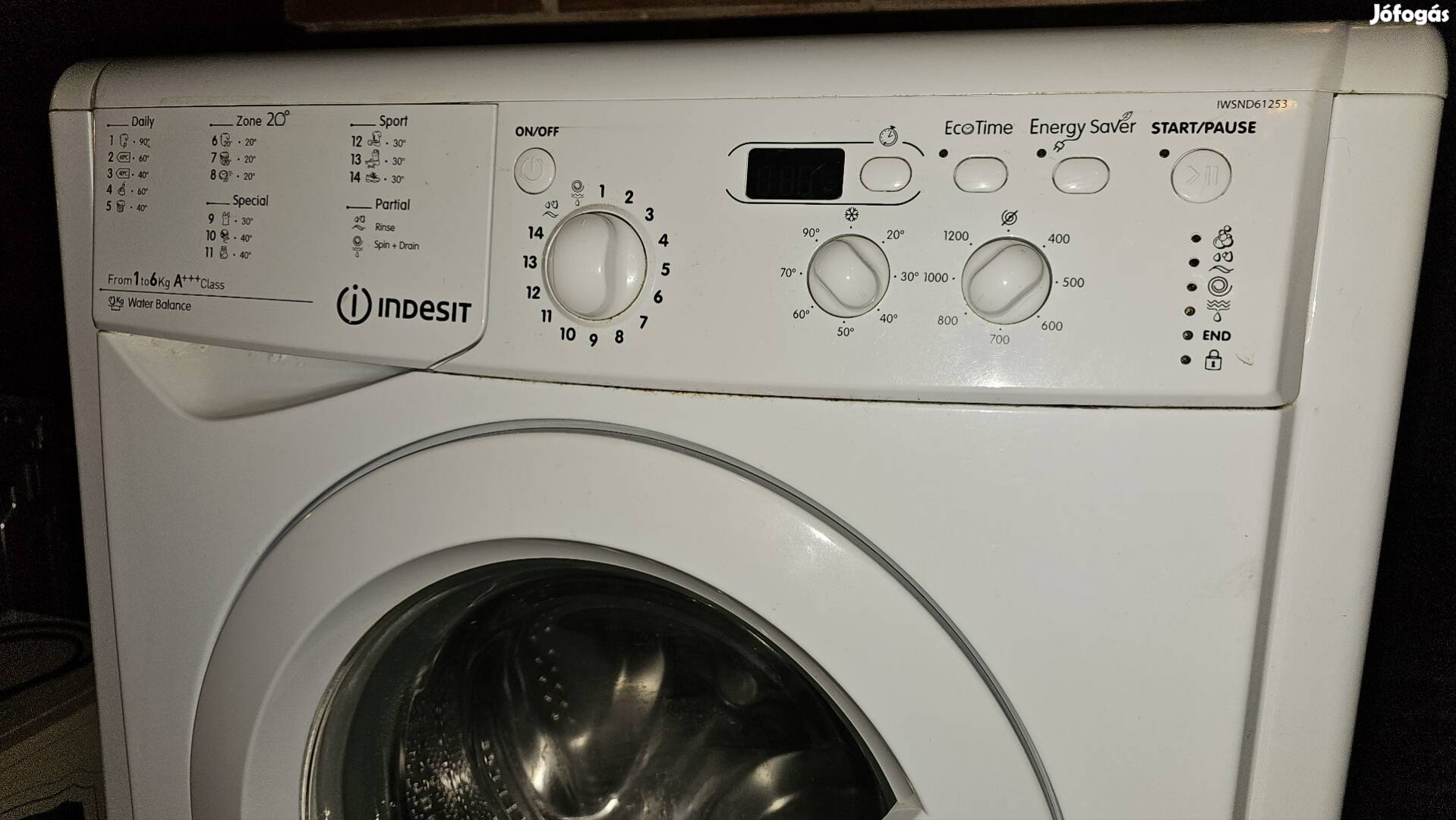 Indesit Iwsnd61253 mosógép 6kg/1200 garanciával 