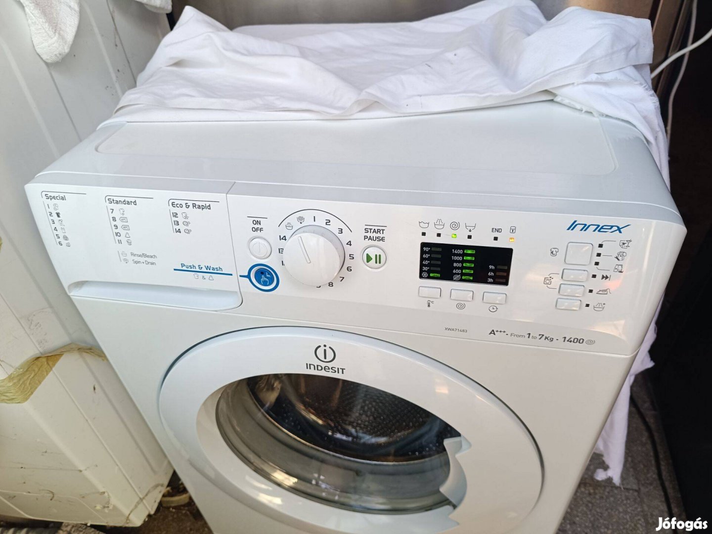 Indesit Xwe71483X elöltöltős mosógép (zozizo)